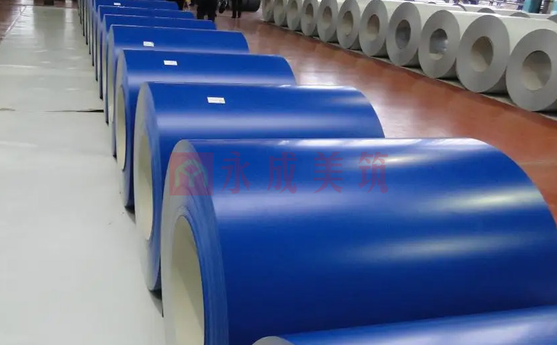 Color coating roll application